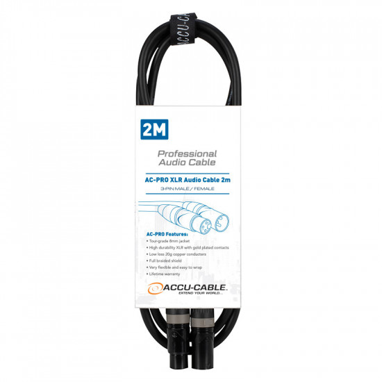  Accu  Cable AC-PRO XLR Audio Cable 2m MKII