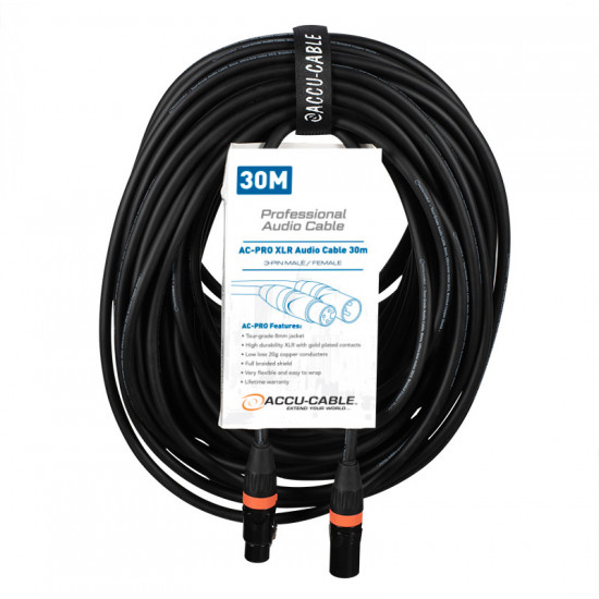  Accu  Cable AC-PRO XLR Audio Cable 30m MKII