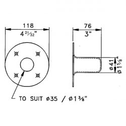 Penn Elcom M1551 35mm adaptér pre reprostojan HD Penn Elcom M1551 35mm adaptér pre reprostojan HD