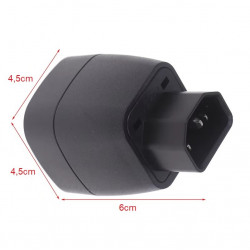 Adaptér-Redukcia 230V IEC C14 male / Shucko female Adaptér-Redukcia 230V IEC C14 male / Shucko female