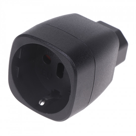 Adaptér-Redukcia 230V IEC C14 male / Shucko female