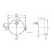 Motor CW 2,5 RPM AC230V