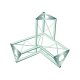 DECOTRUSS SAL-32 Corner 3-Way /\ left silver