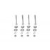 DECOTRUSS Quad Bolt Set M8x70 Silver