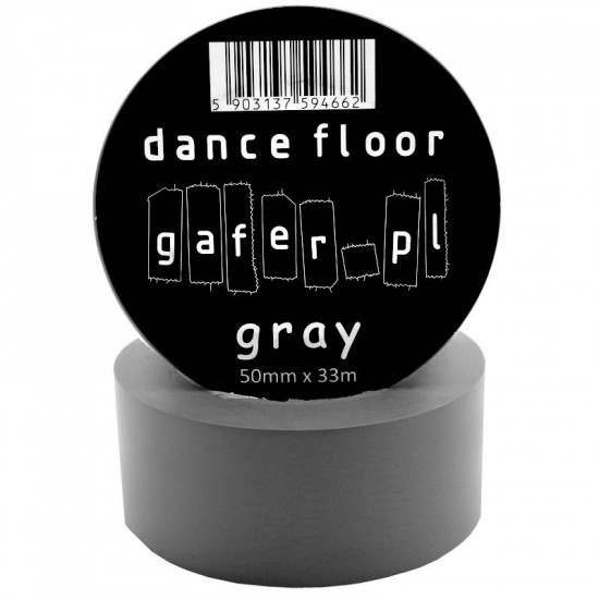 GAFER Dance Floor Tape PVC 50mm x 33m šedá matná