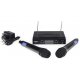 UHF20 Set dvoch bezdrôtových UHF mikrofónov.