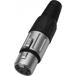 XLR-804/J female 4-pin na kábel XLR-804/J female 4-pin na kábel