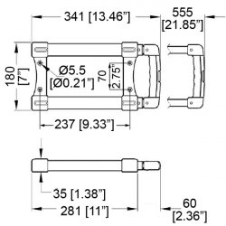 Penn Elcom H-4080 rúčka kufrová teleskopická