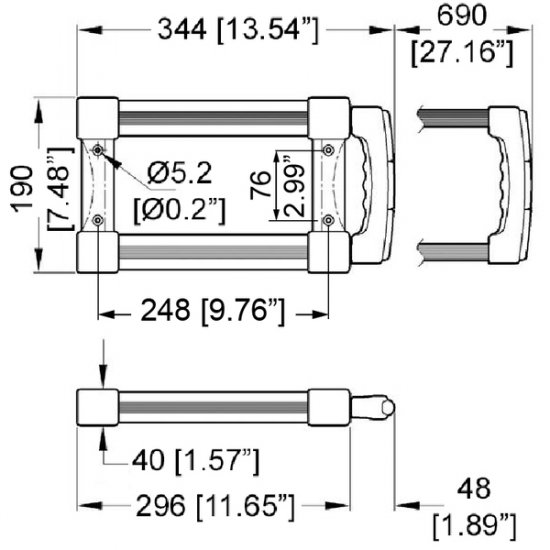 Penn Elcom HG-4082 rúčka kufrová teleskopická