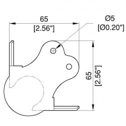 Penn Elcom C1339/01z roh veľký  6-dierový stohovateľný