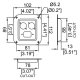 Penn Elcom D0946-40z miska IEC 2xD24 102x112mm