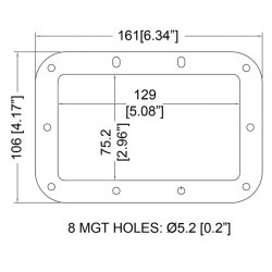 Penn Elcom H1906 B-plate rámik