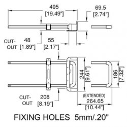 Penn Elcom H2000 rúčka kufrová teleskopická