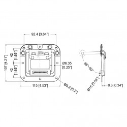 Penn Elcom H7115z malá rúčka zapustená úzka