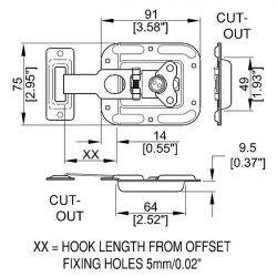 Penn Elcom L737/46z motýľ malý 7mm s jazýčkom Penn Elcom L737/46z motýľ malý 7mm s jazýčkom