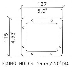 Penn Elcom L0747/BPz Backplate pre motýľ s jazýčkom Penn Elcom L0747/BPz Backplate pre motýľ s jazýčkom