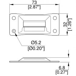 Penn Elcom L0747/CPz platnička pre motýľs jazýčkom Penn Elcom L0747/CPz platnička pre motýľs jazýčkom