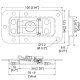 Penn Elcom  L903/7336z motýľ úzky