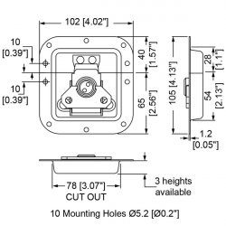 Penn Elcom L905/915/07z motýľ stredný 7mm Penn Elcom L905/915/07z motýľ stredný 7mm