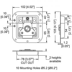 Penn Elcom L905/927z motýľ stredný zamykateľný Penn Elcom L905/927z motýľ stredný zamykateľný