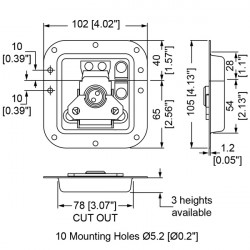 Penn Elcom motýľ stredný L908/915/10z PD Penn Elcom motýľ stredný L908/915/10z PD