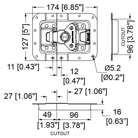 Penn Elcom L944/537MOL3 16mm motýľ veľký automatický 