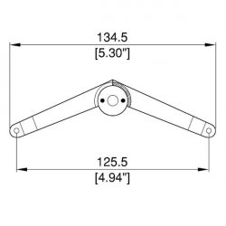 Penn Elcom P1246n vekový pánt s dorazom stredný