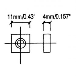 Penn Elcom S1140 (6030/1) štvorcová matica 