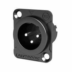 Seetronic MJ3F2CB XLR 3P Chassis Male Seetronic MJ3F2CB XLR 3P Chassis Male
