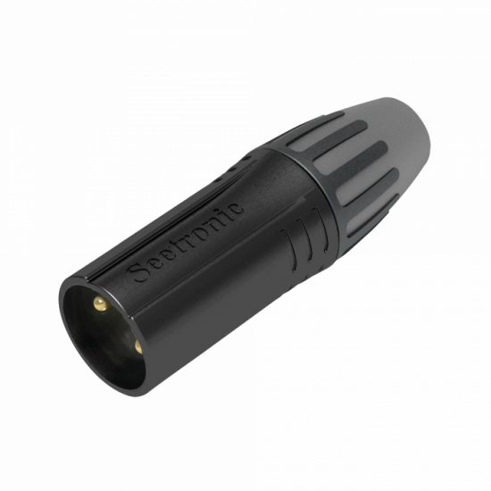 Seertonic SCMM3BG XLR male 3-pin na kábel Gold Seertonic SCMM3BG XLR male 3-pin na kábel Gold
