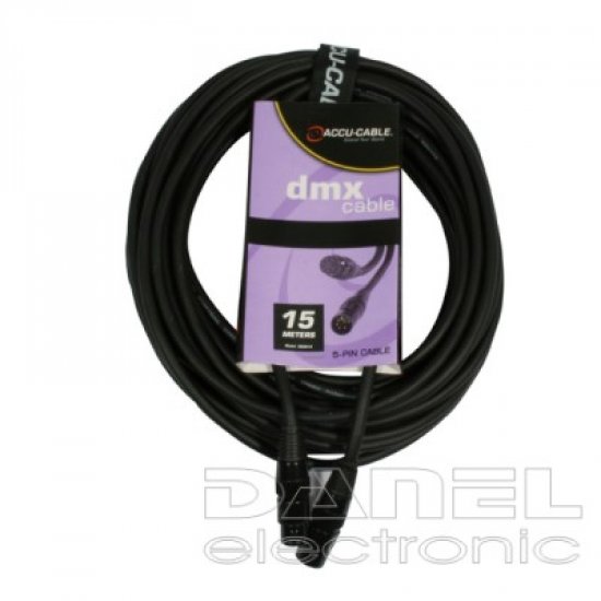 Accu Cable DMX 15m 5pin