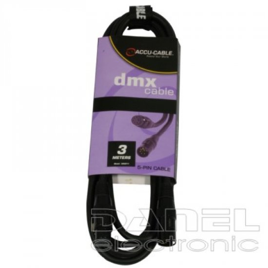 Accu Cable DMX 3m 5pin