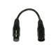 Accu Cable DMX adapter 3pin male/5pin female