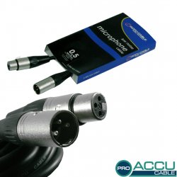 Accu Cable PRO XLR-XLR 0,5m Accu Cable PRO XLR-XLR 0,5m
