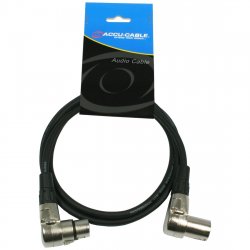 Accu Cable XLR-XLR 1,5m 90° Accu Cable XLR-XLR 1,5m 90°