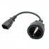 Adaptér-Redukcia 230V IEC male / Shucko female