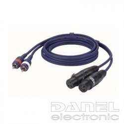 Dap Audio FL-253 2xRCA-2xXLR F 3m Dap Audio FL-253 2xRCA-2xXLR F 3m