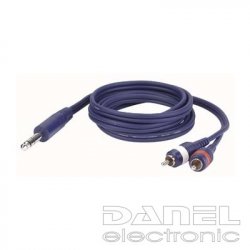 Dap Audio FL-353 J6,3S-2xRCA 3m Dap Audio FL-353 J6,3S-2xRCA 3m