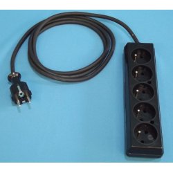 Kábel predlžovací 1m 5-zászuvka