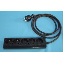 Kábel predlžovací 1m 5-zászuvka Kábel predlžovací 1m 5-zászuvka