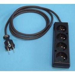 Kábel predlžovací 1m 4-zászuvka