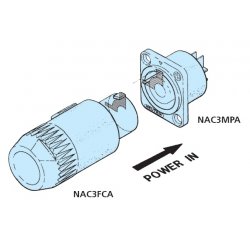 Neutrik NAC-3FCB PowerCon® šedý Neutrik NAC-3FCB PowerCon® šedý
