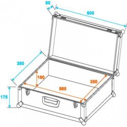 Universal Case Tour PRO 60x39x26,5 cm Black Universal Case Tour PRO 60x39x26,5 cm Black