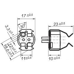 Pätica GU 5,3 - 12.5 A / 24 V