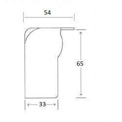Penn Elcom C03751z (CF-8571z)roh plochý vysoký "FLITEWARE" Penn Elcom C03751z (CF-8571z)roh plochý vysoký "FLITEWARE"