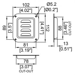 Penn Elcom D0511/07z miska vetracia 102x89mm