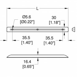 Penn Elcom F1550 klzná lišta 394mm Penn Elcom F1550 klzná lišta 394mm