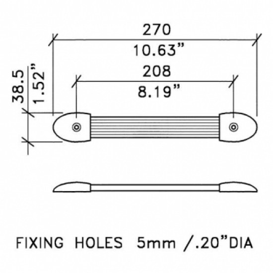 Penn Elcom H1009/01 rúčka kufrová pásková