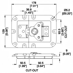 Penn Elcom L844/830/10z motýľ veľký 9mm B-STOCK Penn Elcom L844/830/10z motýľ veľký 9mm B-STOCK