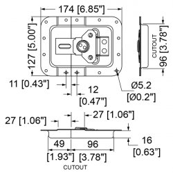 Penn Elcom L935/537PD motýľ veľký s očkom Penn Elcom L935/537PD motýľ veľký s očkom